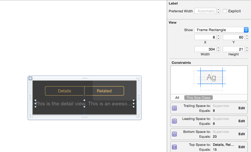 Xcode 6 interface builder