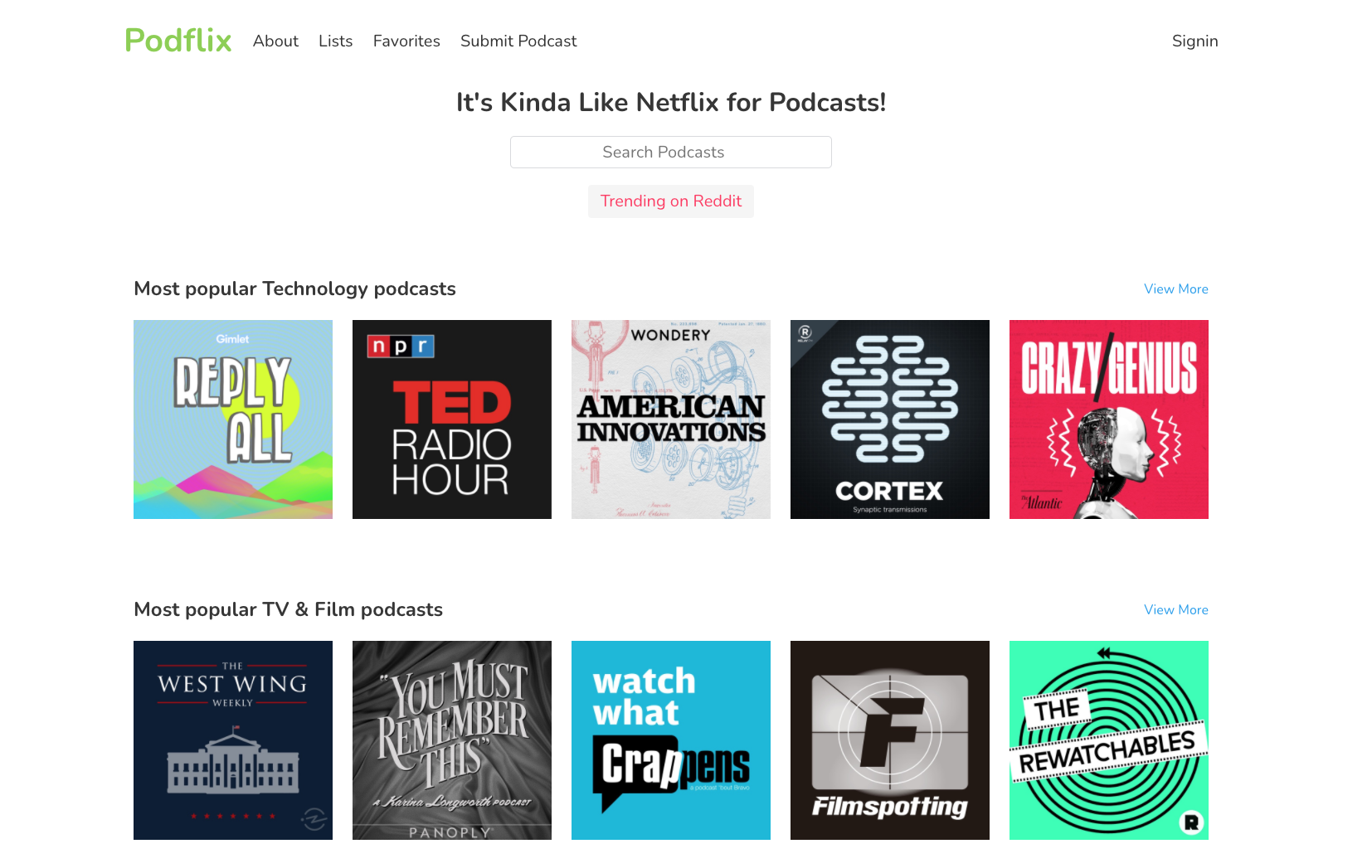 Podflix: Search and recommendation engine for podcasts